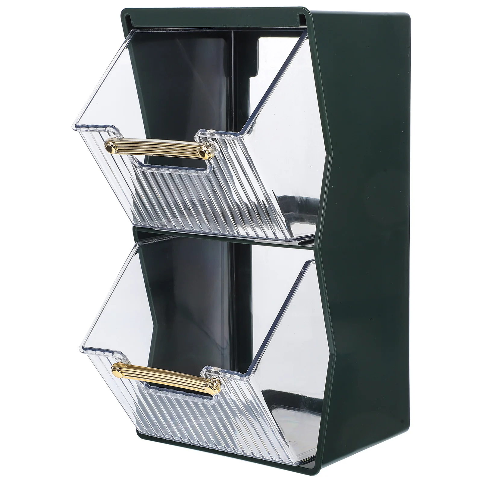 

Tea Bag Storage Box White Transparent Double Layer Rack for Coffee Capsules Tea Bags Home Hotel Kitchen Bar Use ganizer