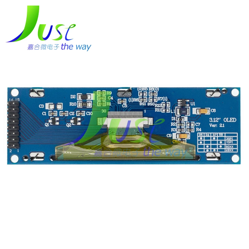 Pantalla OLED Real, módulo LCD gráfico de 3,12 ", 256x64, 25664 puntos, pantalla LCM, controlador SSD1322, compatible con SPI