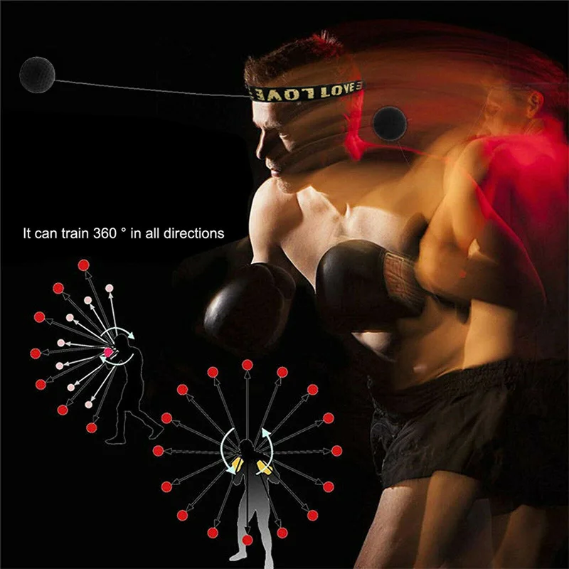 Headworn Speed Ball Boxing Magic Ball Reaction Ball Fight Training Coordination Ability Vent Fist Speed Precision Decompression