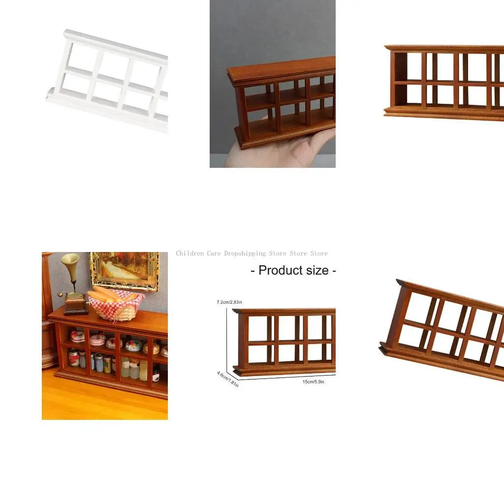 Dollinges Miniature Display Asff Asscor 1/12 مقياس ، واقعية Zakka Display Downfl Dollhouses Miniature
