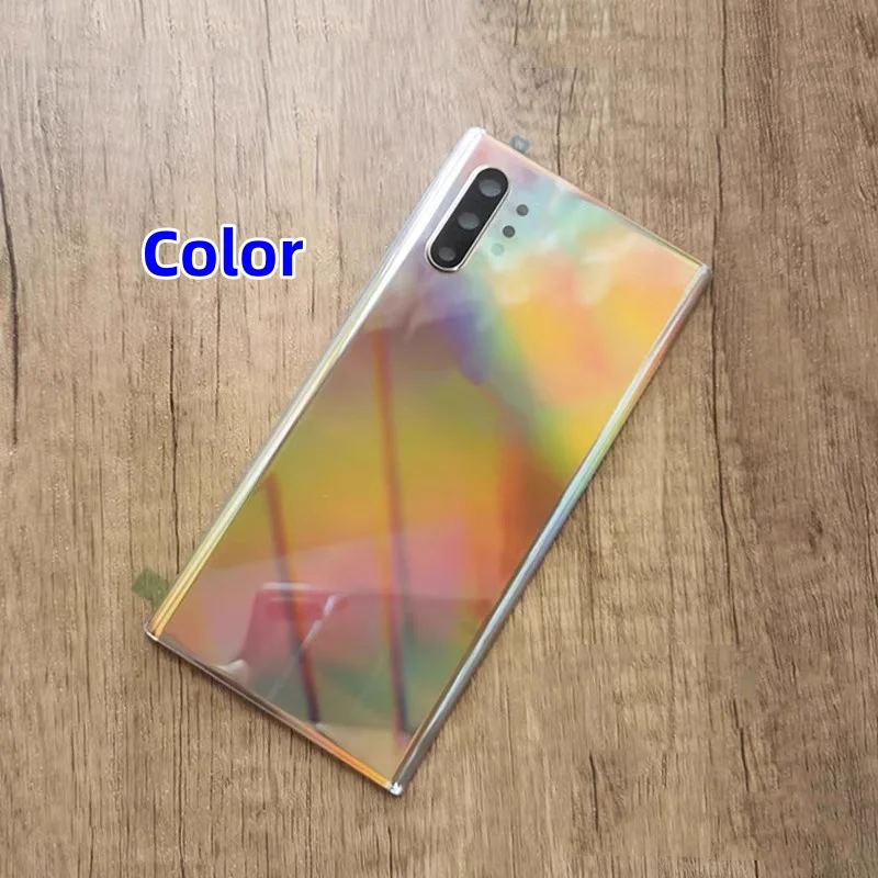 Casing penutup belakang baterai kaca untuk Samsung Galaxy Note10 Note10 + Note10Plus SM-N9700 N9760 suku cadang perbaikan penutup belakang