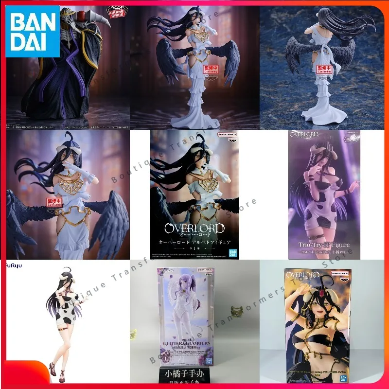 BANDAI EVOLVE OVERLORD Anime GLITTER GLAMOURS Albedo Impératrice des Ténèbres Figurines d'Action Modèles Jouets