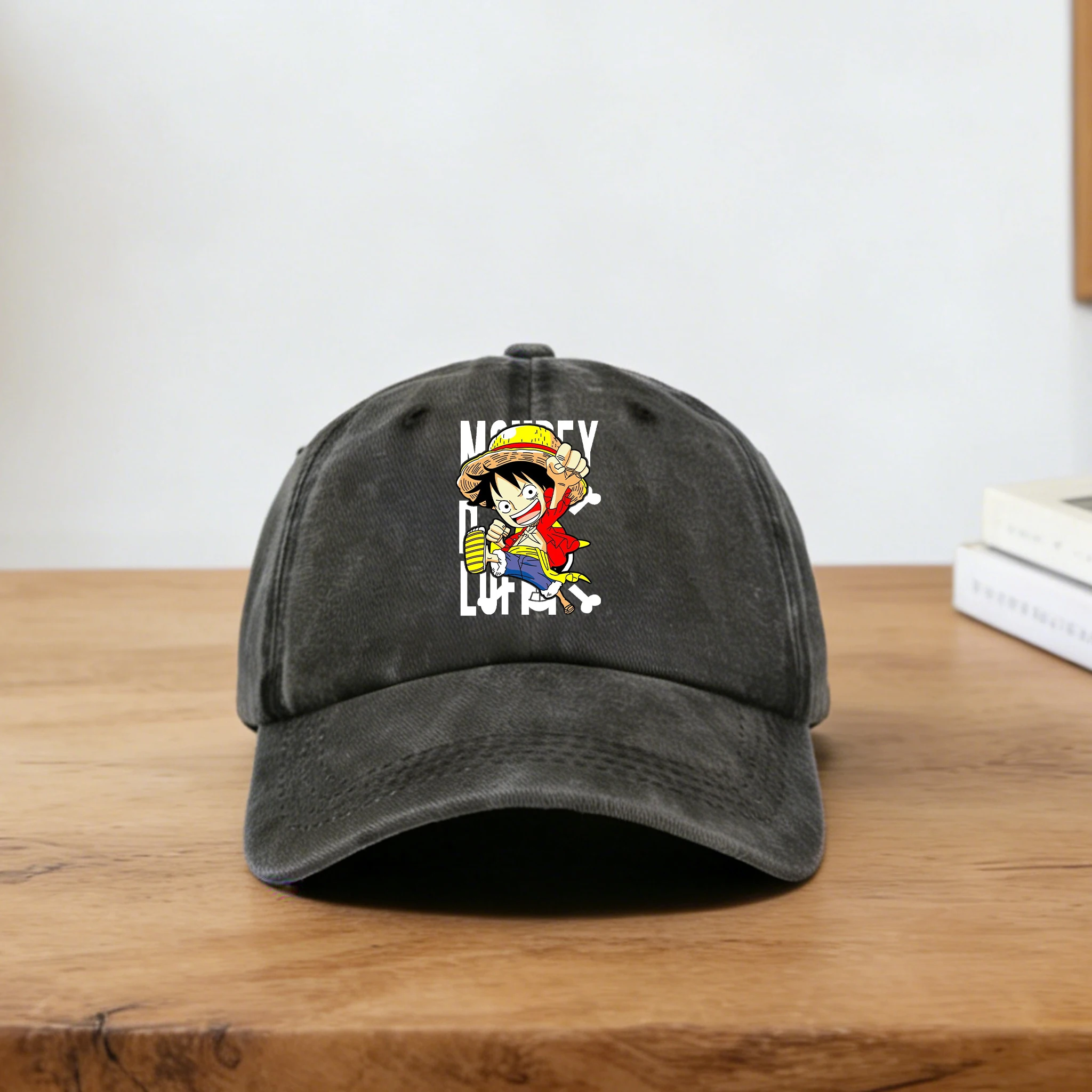 

Цельная стираная бейсболка для мальчиков и девочек, мультяшная аниме, шляпа с утиным языком, впитывающая пот, дышащая шляпа от солнца, модная кепка, подарок для детей