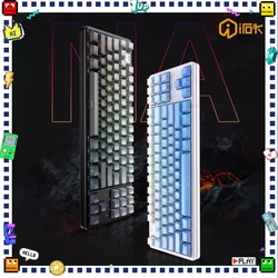 Irok NA87Pro Magnetic Switch Mechanical Keyboard 8000hz Gaming Keyboard RT0.02mm Custom Wired Keyboard Valorant Gamer Accessory