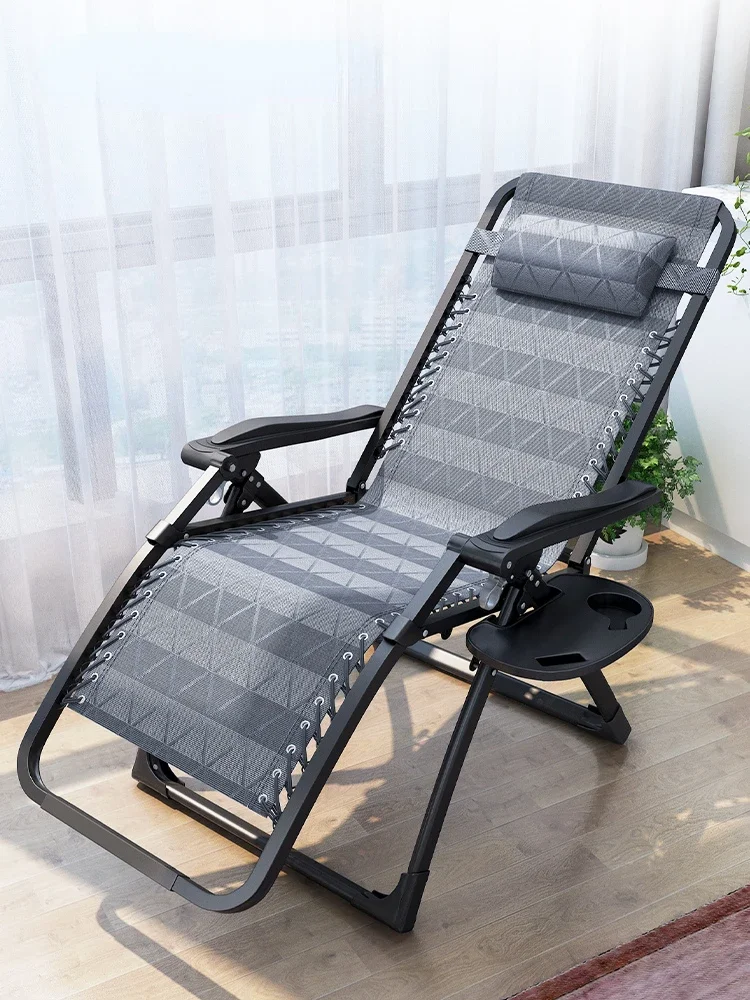 Deck Chair Siesta Noon Break Backrest Lazy Beach Leisure Cool Chair Home Balcony Summer