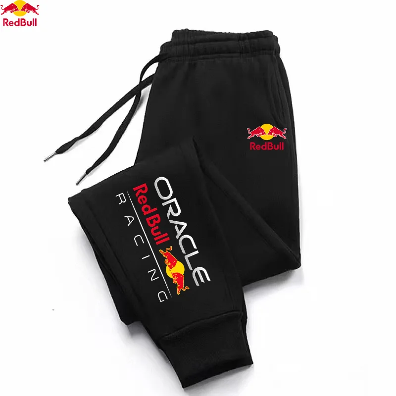 Image of Atmungsaktive Jogginghose für Herren der Marke Red Bull, Herbst- und Winterkollektion, ideale Wahl zum Laufen und für sportliche Aktivitäten, Freizeitkleidung.