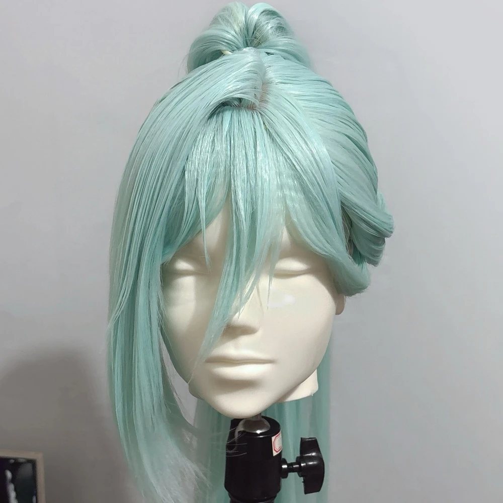 Anime Character Wig Hoshina Subaru Cosplay Wig Simulated Scalp Top Tiger Clip Ponytail Rose Net Heat Resistant Synthetic Fiber