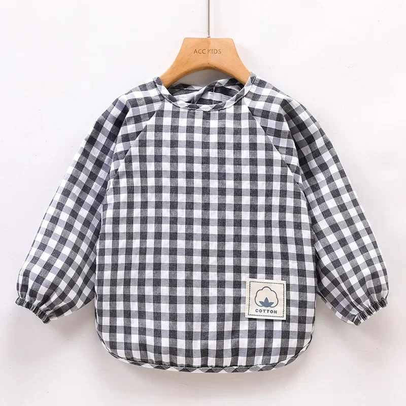 1pcs Long Sleeves Waterproof Bibs for 0-3T Baby Infant  Food Overalls Children\'s Clothing No-Wash Apron Suit for Boys Girls