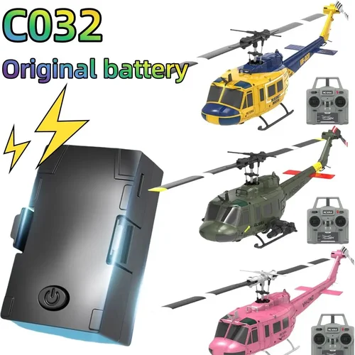 Original RC ERA C032 Uh-1 huey helicóptero 7,4 V 350mAh 2.59wh LiPo batería para C032 Uh-1 huey RC helicóptero repuestos