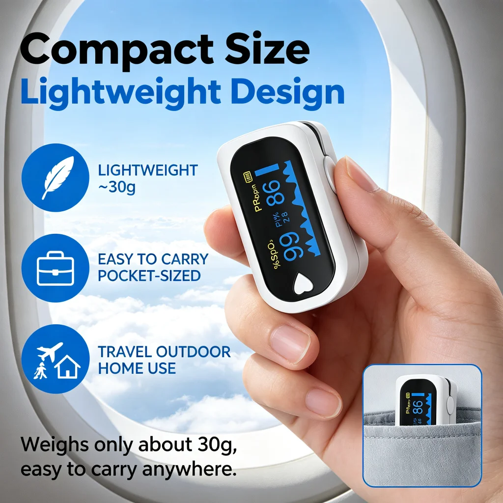 Pediatric Medical Infant Finger Pulse Oximeter Neonatal SpO2 Blood Oxygen Saturation Meter for Children Kids
