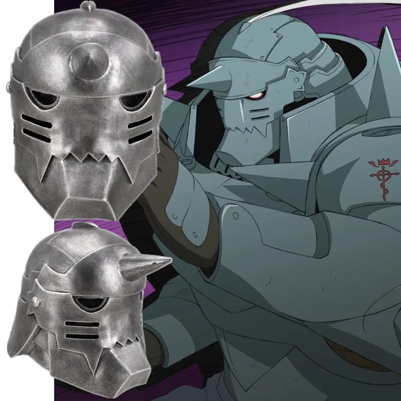 Fullmetal Alphonse Elric Resin Mask Cosplay Costume Helmets Masks Masquerade Halloween Party Props