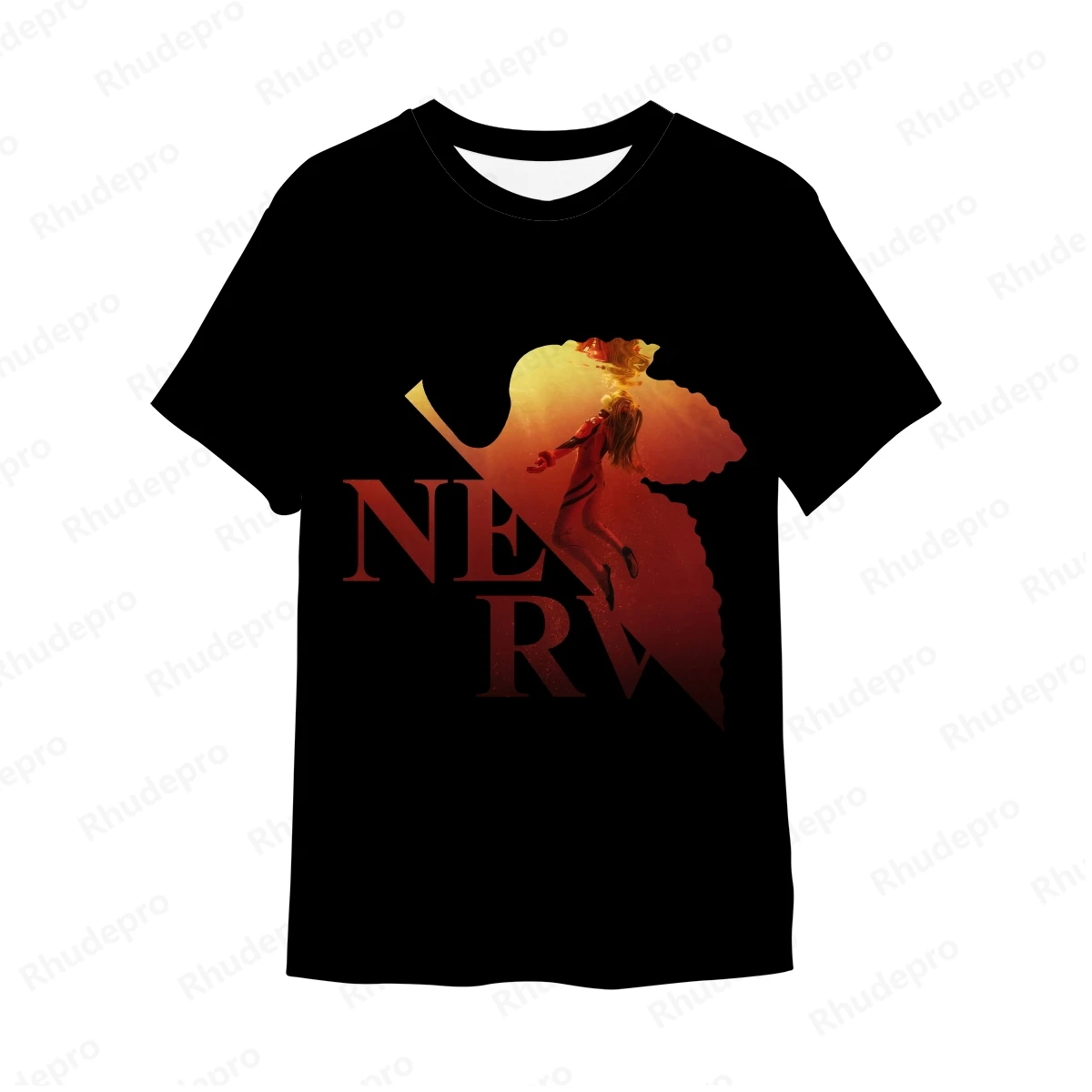 T-shirt impressa para homens, neon genesis evangelion roupas, tops de ginástica infantil, manga curta, y2k, EVA-01, roupas novas