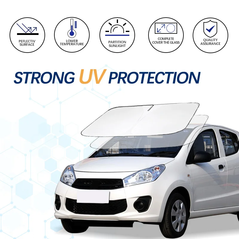 

Car Windshield Sun Shade For Suzuki Alto Sunshade Summer Visor Protector Foldable Blocks UV Rays Protection Accessories