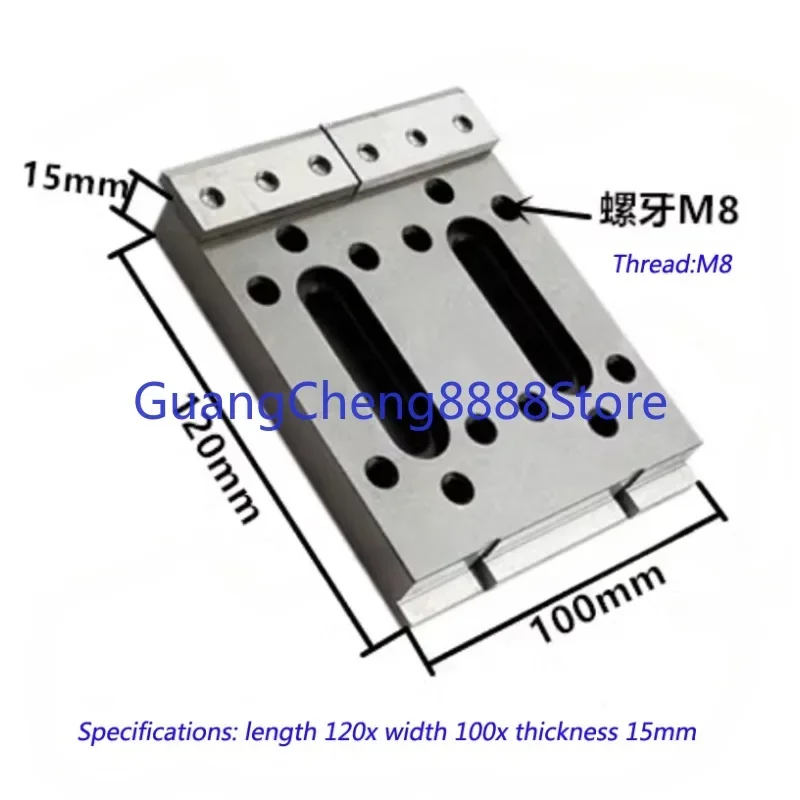 Piezas de corte de alambre EDM, abrazadera, soporte inoxidable, herramientas de plantilla 120*100 para máquina cortadora de alambre Sodick Mitsubish Fanuc Makino Charmilles