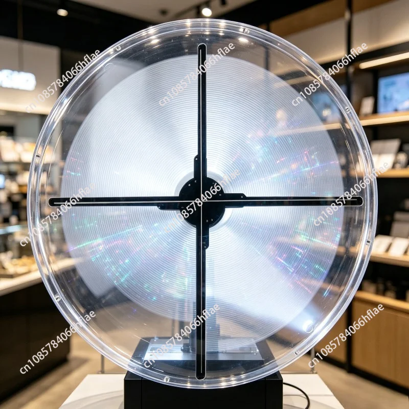 100cm LED 3D Hologram Fan Acrylic Protection Cover Advertising Display Projector Light Outer Shell