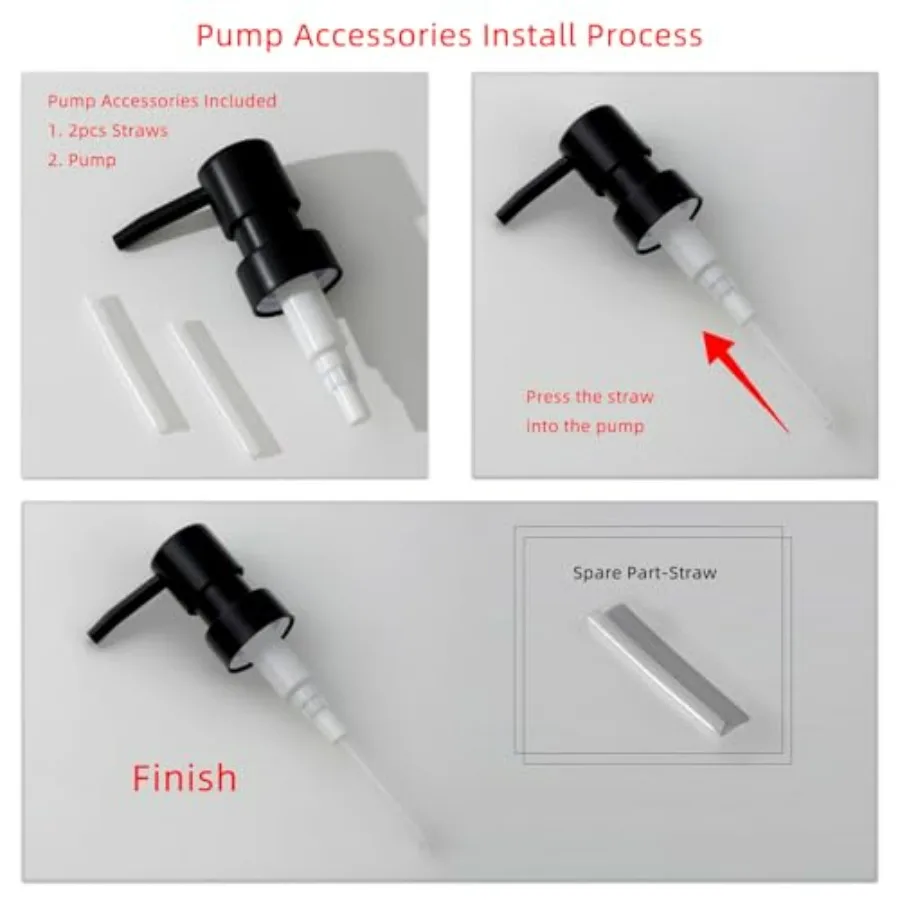 مجموعة اكسسوارات الحمام، 5 قطع كونترتوب منظم الحمام، موزع الصابون وحامل فرشاة الأسنان، كوب غسول الفم، مجموعة صينية، Va