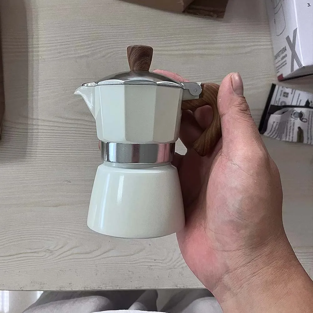 Aluminum Italian Moka Espresso Coffee Maker Percolator Stove Top Pot Kitchen Tools Stovetop Coffee Make With filter Paper