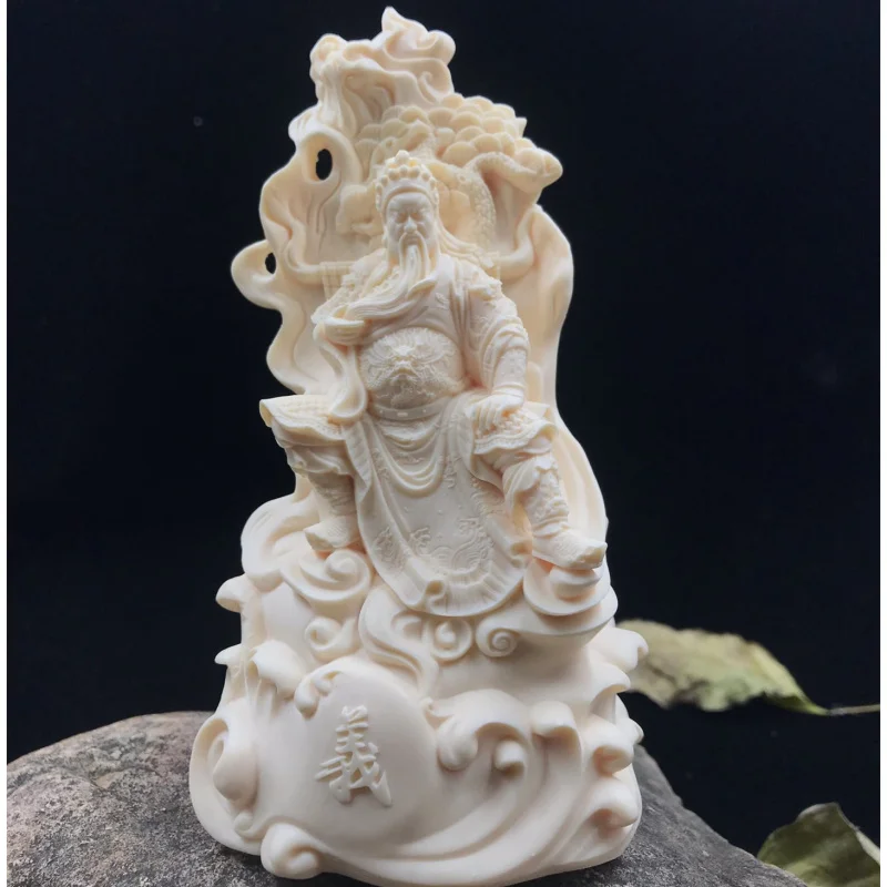 Factory Direct Supply Ivory Nut Ornaments Once Upon a Time in America Saint of War Guan Gong Ivory Nut Ornaments Carved Car Pend