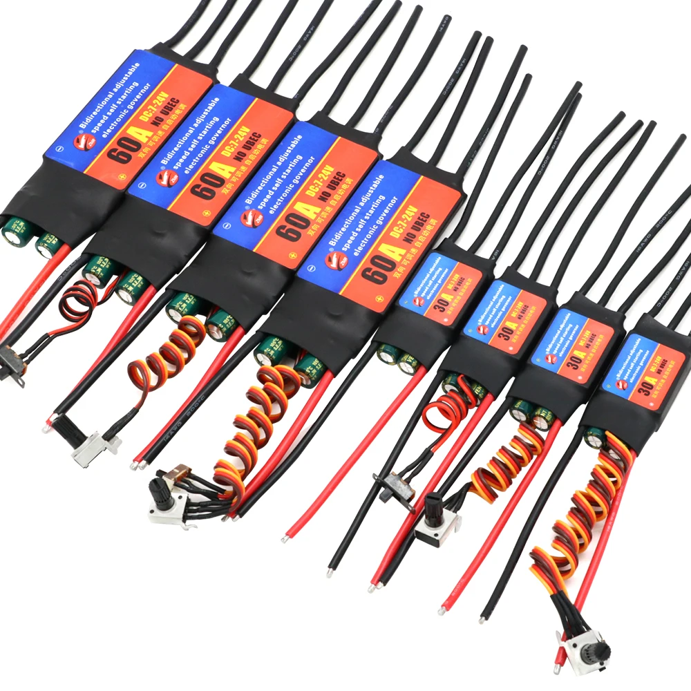 

ZMR 2-6S 30A 60A ESC двунаправленный саморегулирующийся бесщеточный Электрический регулятор скорости ESC для DIY инструментов