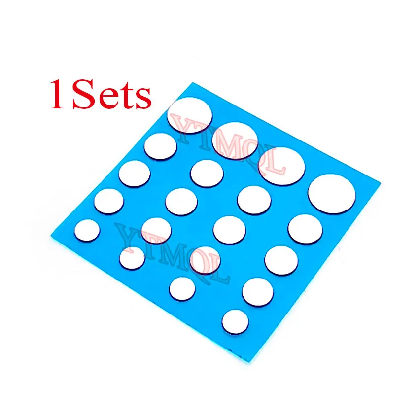 1Sets 5/6/6.5/7/10mm Diameter Small Dots Universal Mouse Skates Glide Feet Control Speed Version Universal for Rubberized Mouse