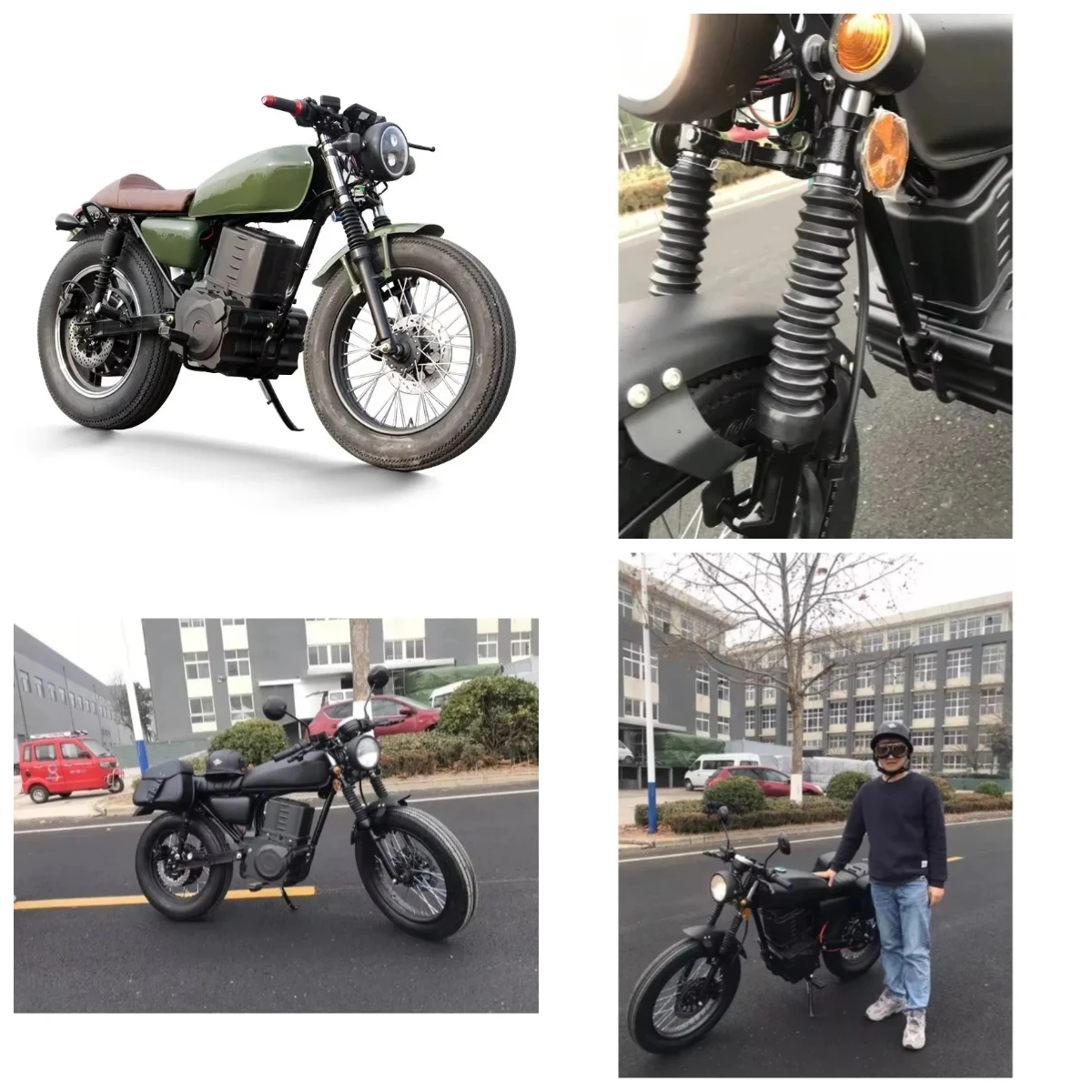 

XDS Electric Motorcycle Luyuan China Wholesale Price Fancy Vintage Electric Vintage Cafe Racerspeed 90km Max Range`100km Racer 3