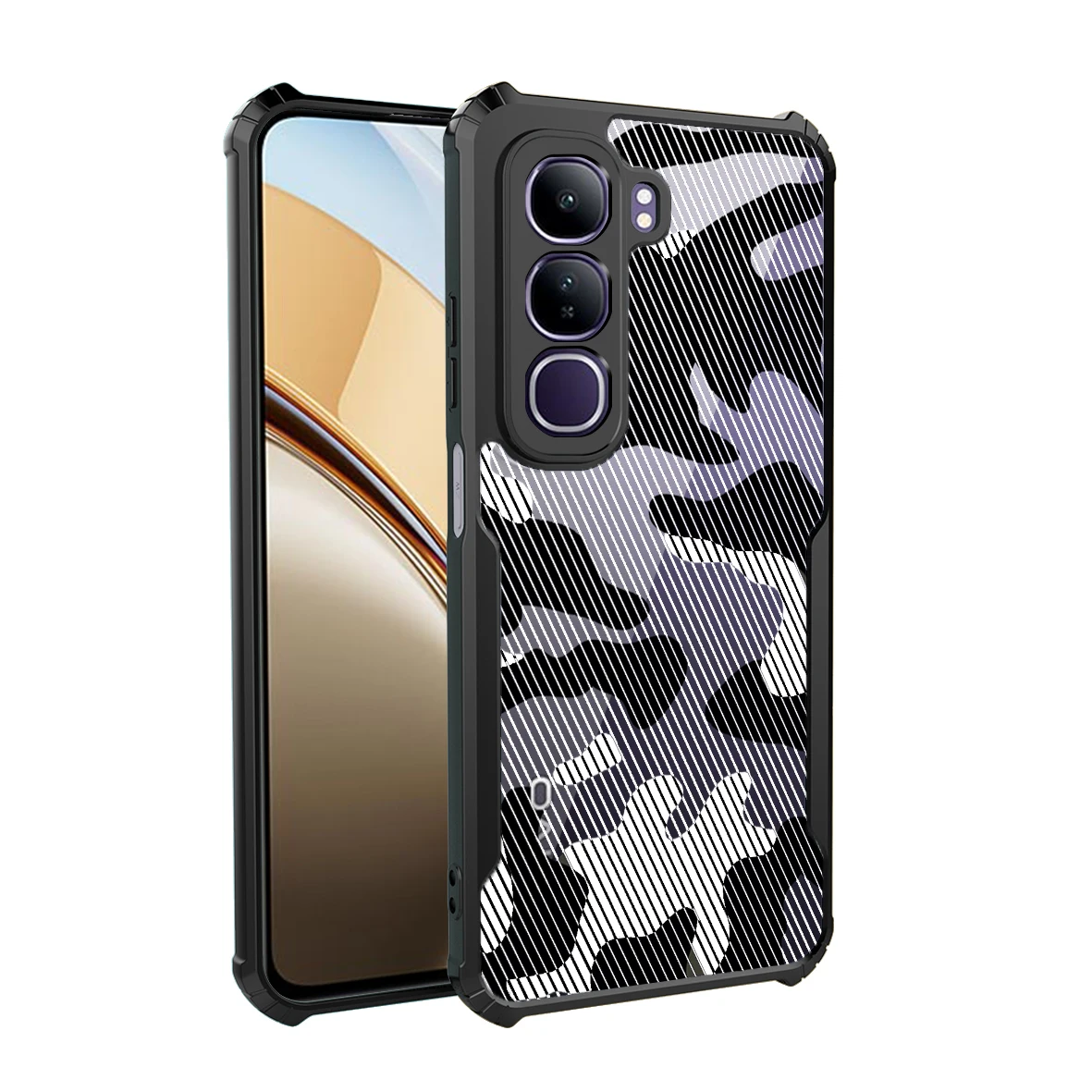 [Ready Stock]For Vivo V40 V30 V29 V27 V25 V23 Pro Lite E SE 4G/5G Shock Fall Prevention Transparent Case Pattern No.26