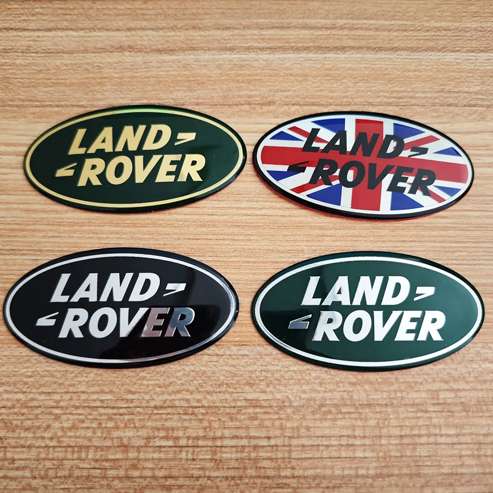 3D Logo Land Rover Badge Car Front Grille Emblem Rear Trunk Sticker For Land Range Rover Discovery Evoque Defender Accessories