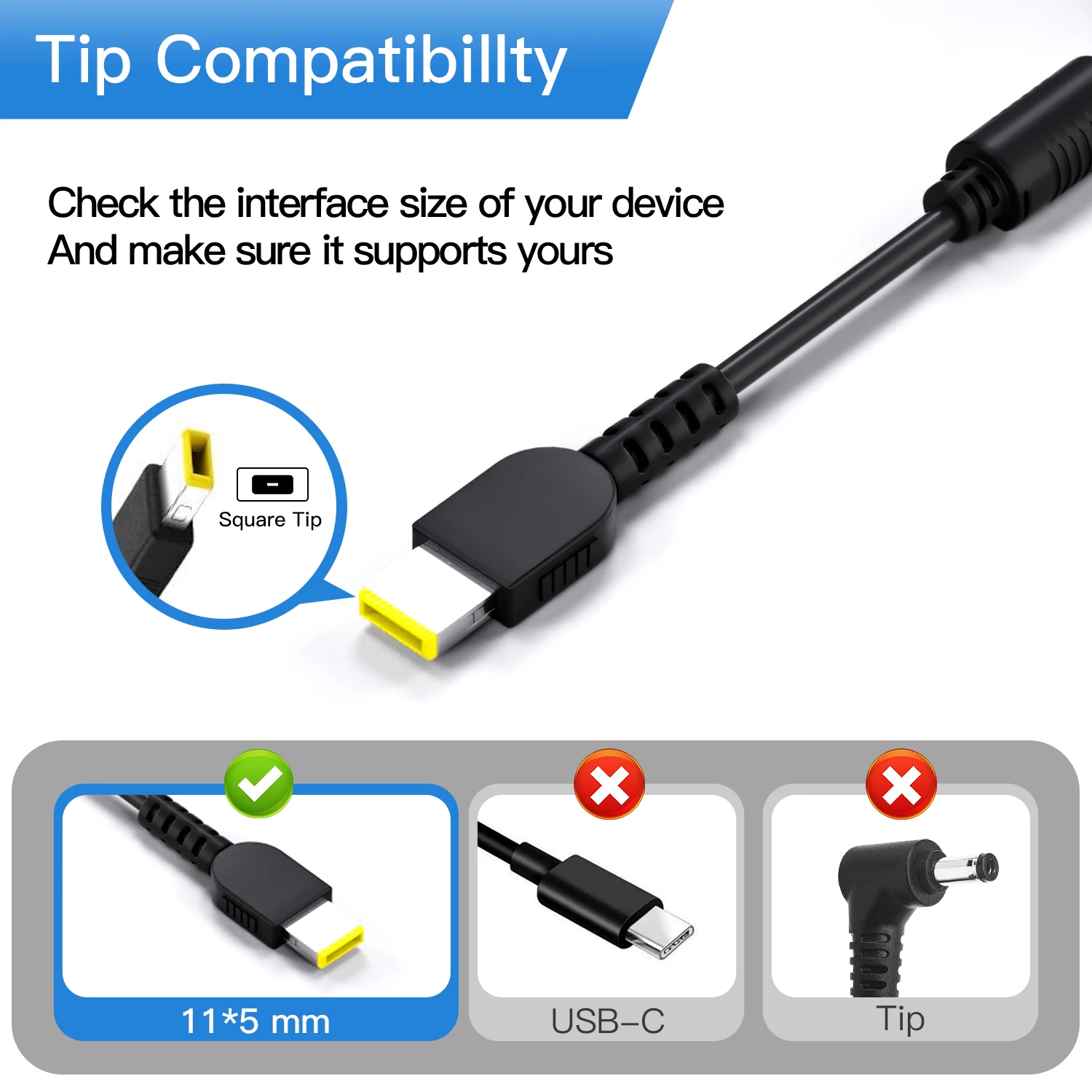 330W 20V16.5A Adapter Suitable for Lenovo Savior Laptop High-Performance Gaming Laptop Charger