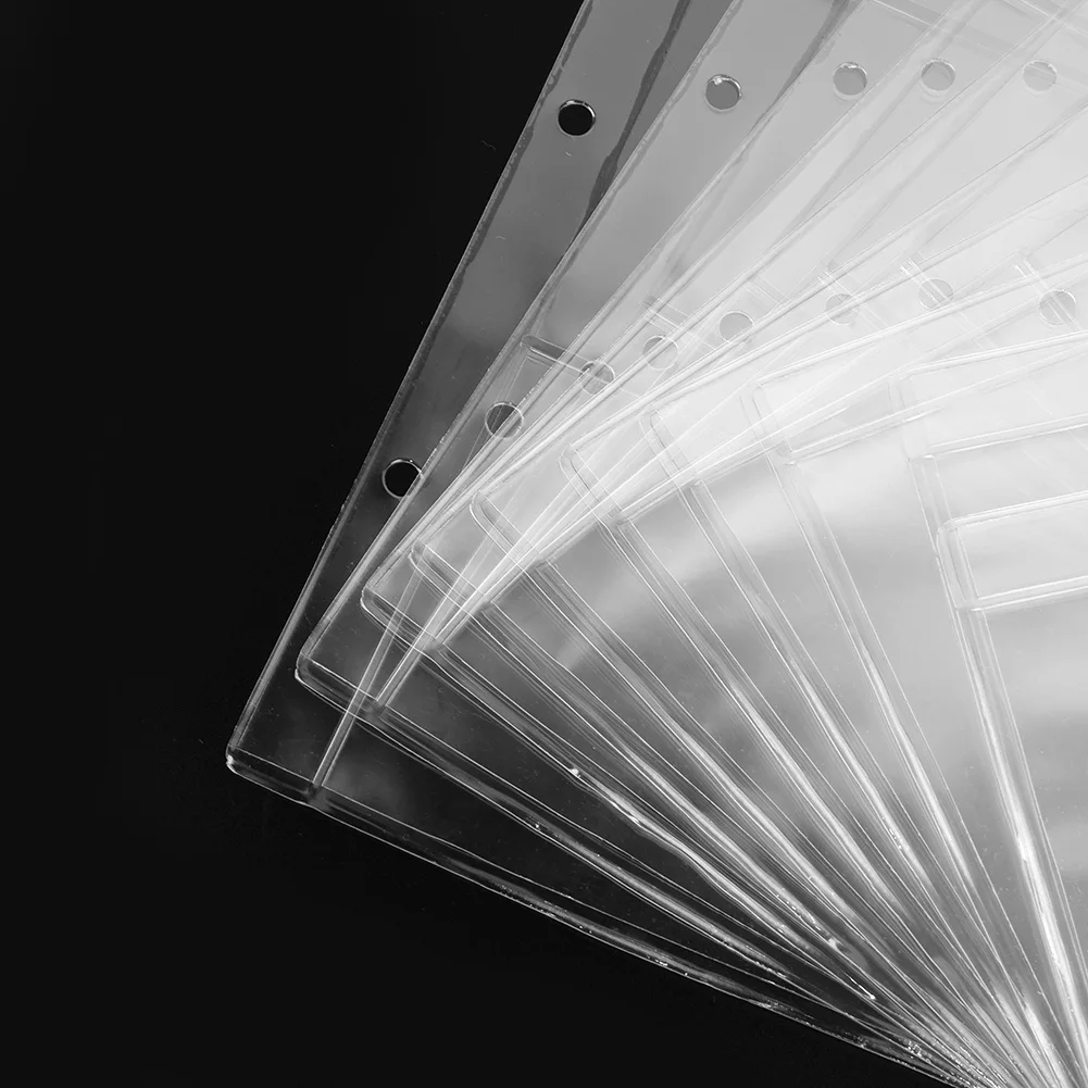 2020 New Convenient Practical Paper Money Album Sheet Storage Accessory Clear Page Portable 10Pcs Accessories Binder Collection