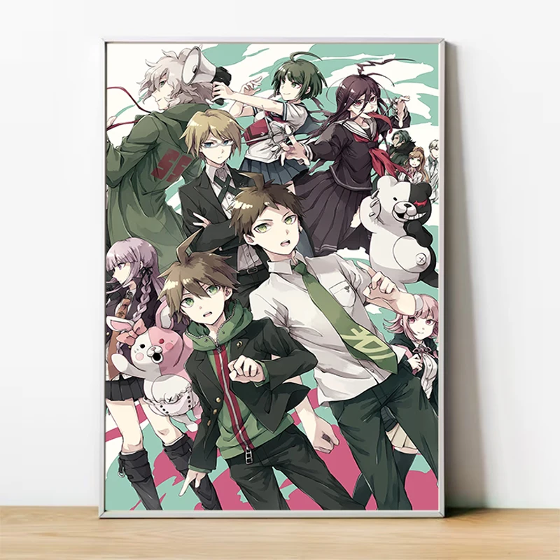 Danganronpa Anime Poster Decoration Pictures Room Wall Decororation Art Home Decor Print Decorative Paintings Painting on Canvas