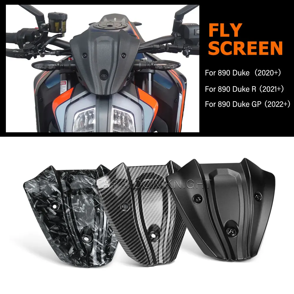 Fly Screen Motorcycle Accessories For 890 Duke (2020-) R (2021-) GP (2022-) Front Mini Windshield Fairing Windscreen