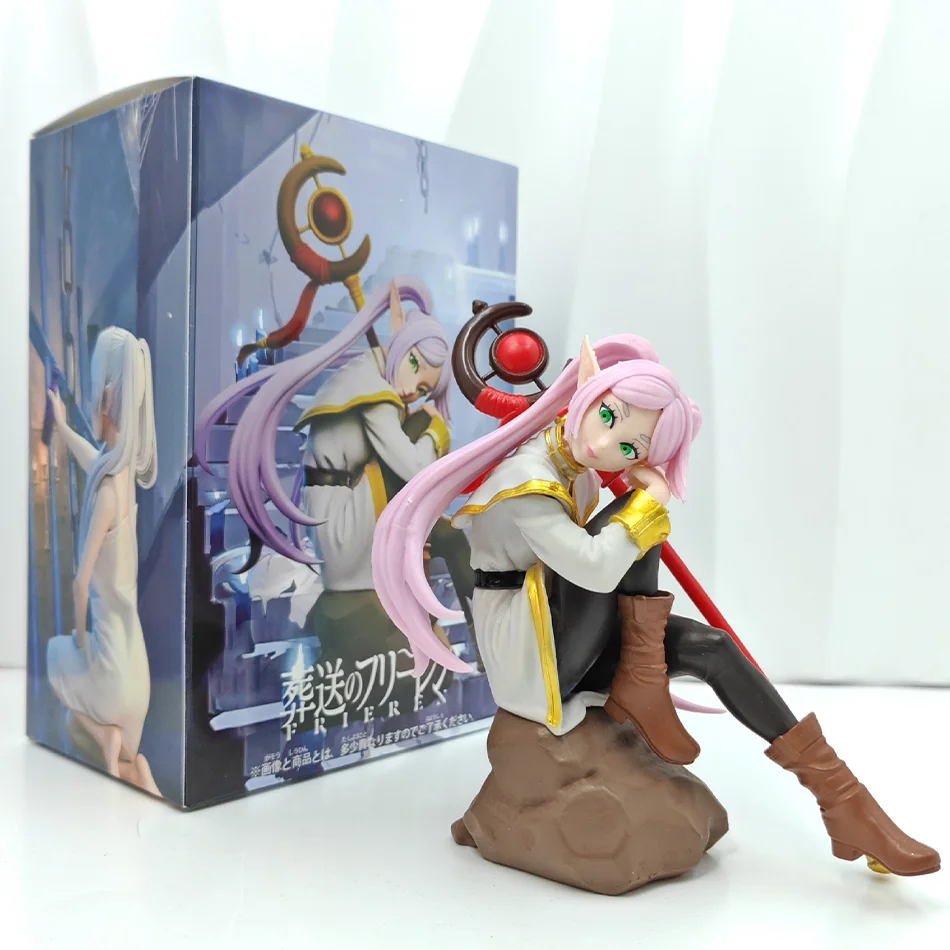 New Frieren: Beyond Journey's End Anime Figure Sedute Fern Action Figures Frieren Noodle Stopper Collezione di statue modello in PVC