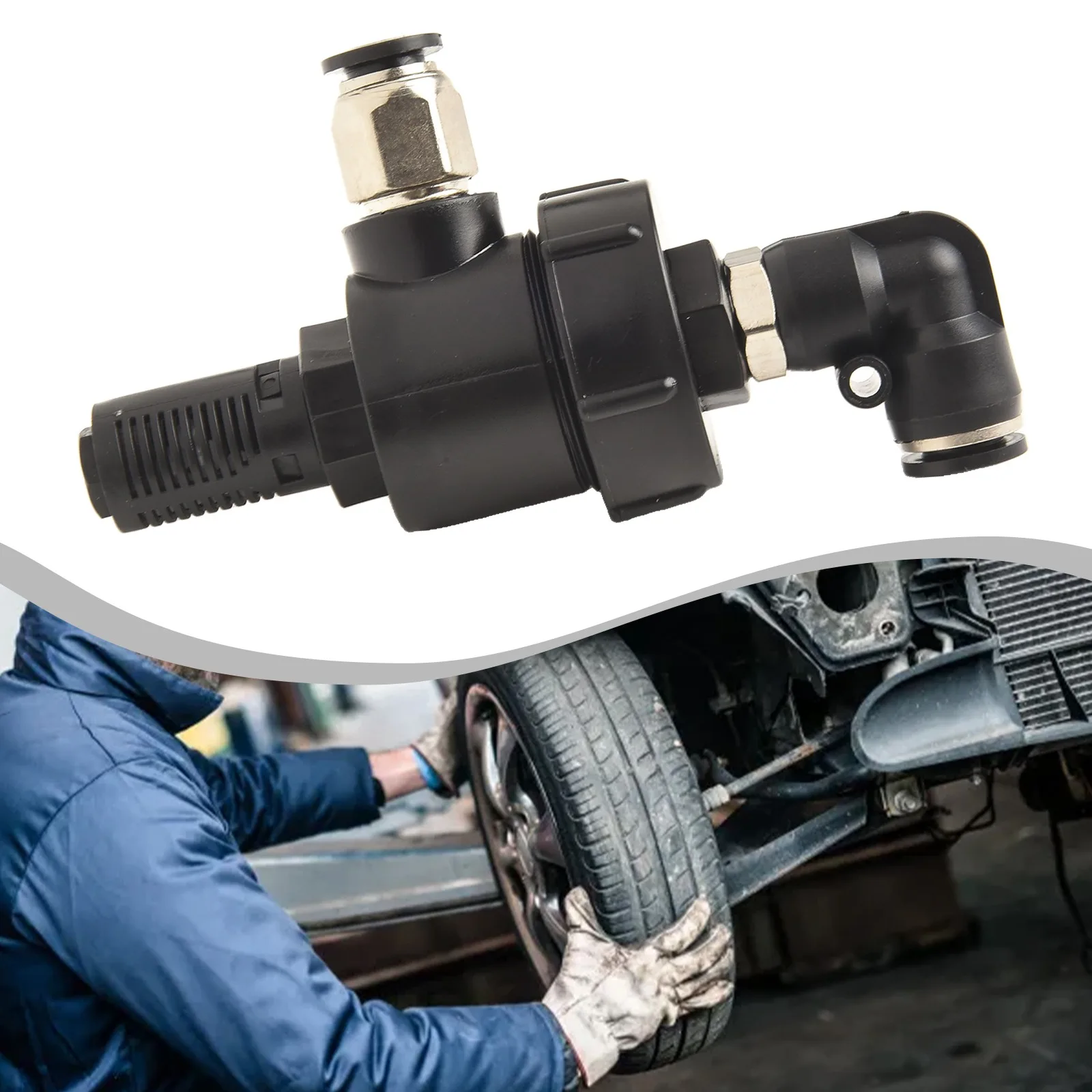 

Quick Single Way Exhaust Valve Elbow for Tire Changer Cylinder Designed for Efficient Bead Release and Air Relief