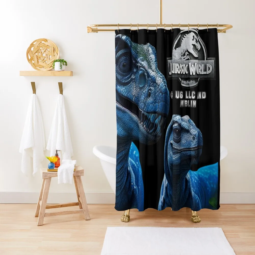 

Jurassic World Blue Raptor Family Shower Curtain Bathroom For Shower Bathroom And Shower Bathroom Accessories Curtain