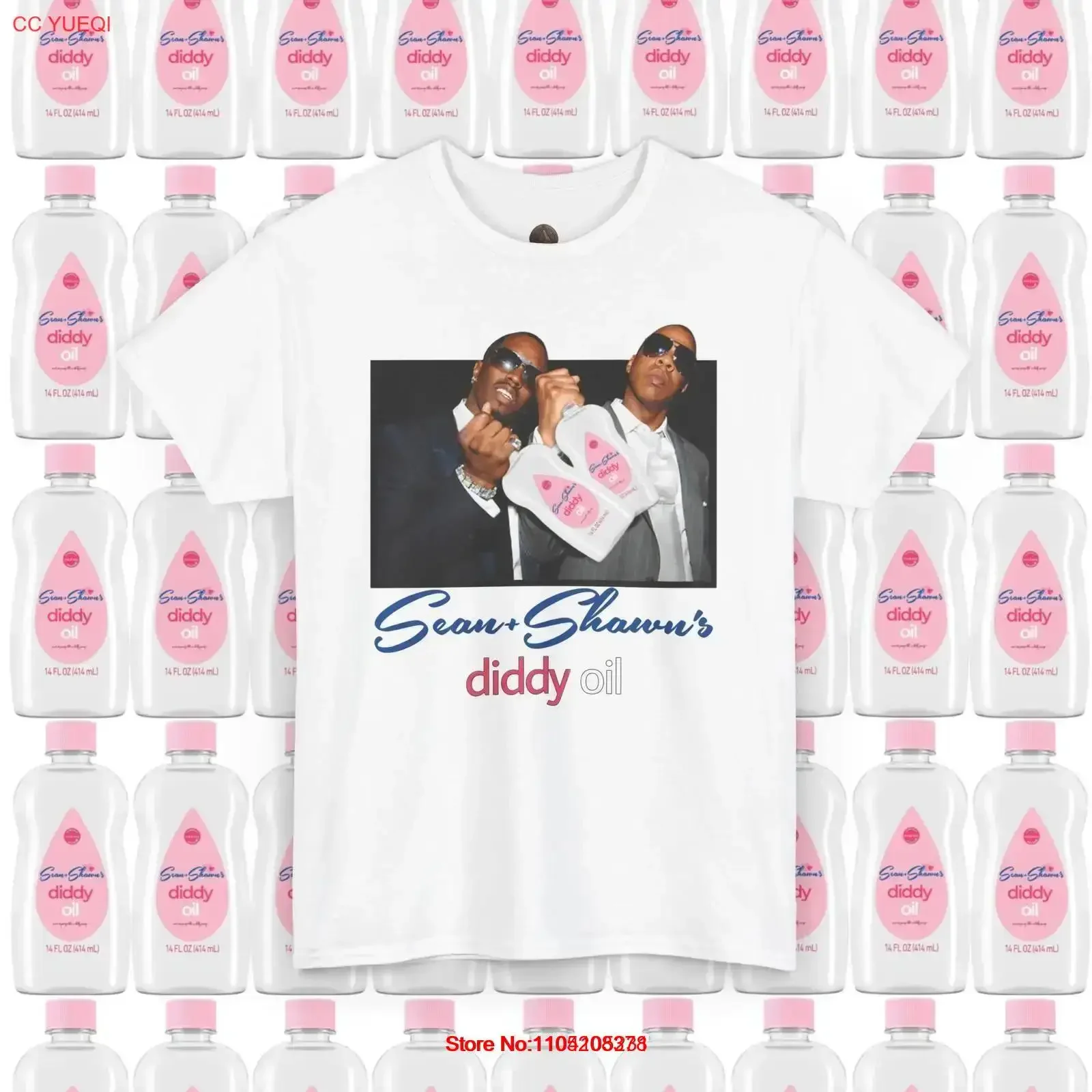 Sean Shawn s Diddy Oil Bottle Boys T Shirt For  vintage Washed Slightly Versatile fashion Stylish Stretched graphic streetwear
