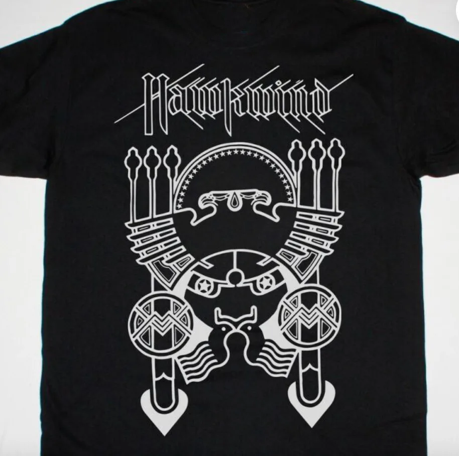 

HAWKWIND ROCK NEW BLACK T-shirt Black All size Shirt Unisex clothing