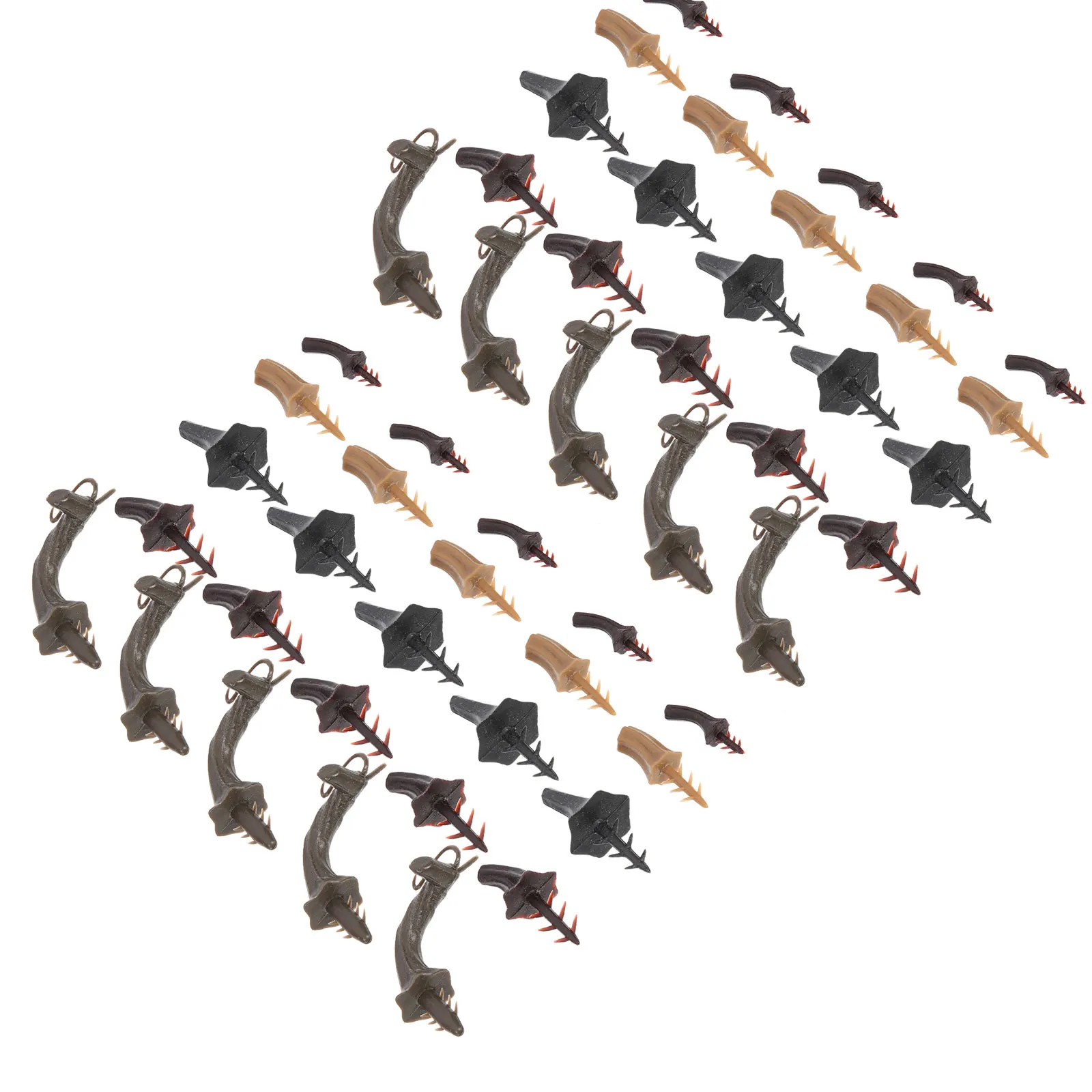 

40 Pcs Crafts Pumpkin Handle Accessories Stems for Crafting Plastic Decorations