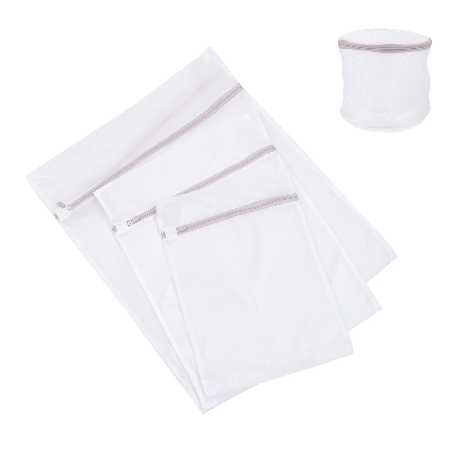 

4Pcs Mesh Laundry Bags Bra Underwear Wash Bags Premium Material Zipper Closure Clothes Washing Net Bag Delicate Clothes