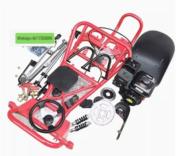 168CC modificato a quattro ruote moto drift go kart set completo di accessori per telaio del veicolo gruppo pneumatici da strada a benzina