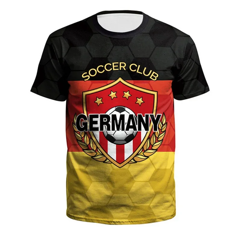 Estate adulti uomo Casual germania squadra maglie da calcio Sport t-shirt Tops3D stampa maglia da calcio abbigliamento Fitness ventilare nuovo