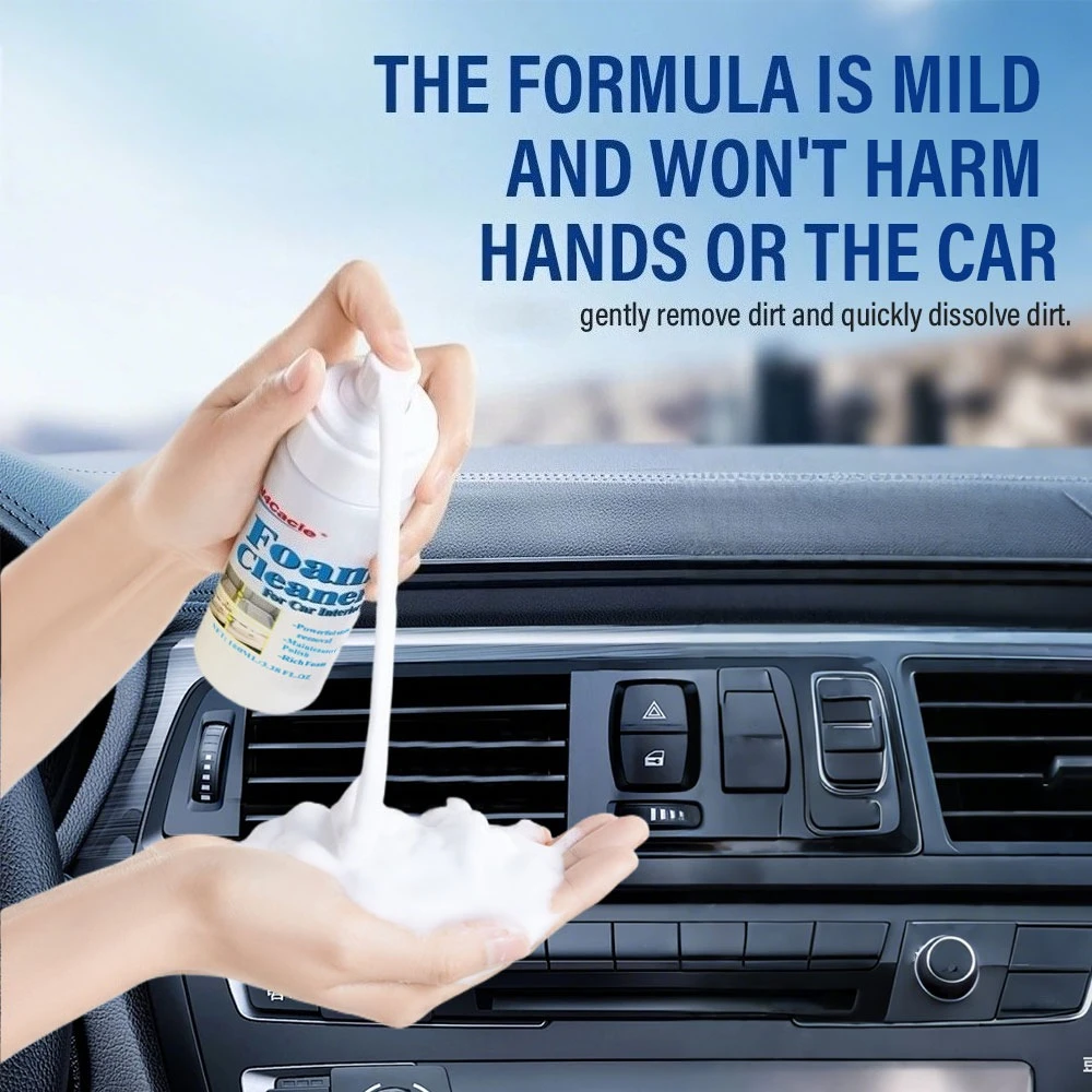 Multi-Purpose Foam Cleaner Car Interior Wash Maintenance Renovation Agent Seat Leather Fabric Plastic Home Stain Cleaning view 3