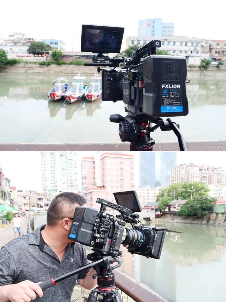 FXLION BP-130S 14.8V / 130Wh V-Mount  Battery USB-A, D-Tap and 2 1Pin Socket. A 5-Level Power Indicator FOR Camera Ligh Battery