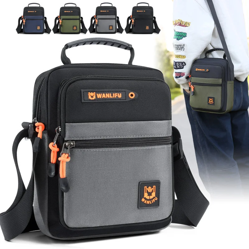 

Multi-layer waterproof and wear-resistant lightweight leisure travel satchels with multiple pockets and large capacity