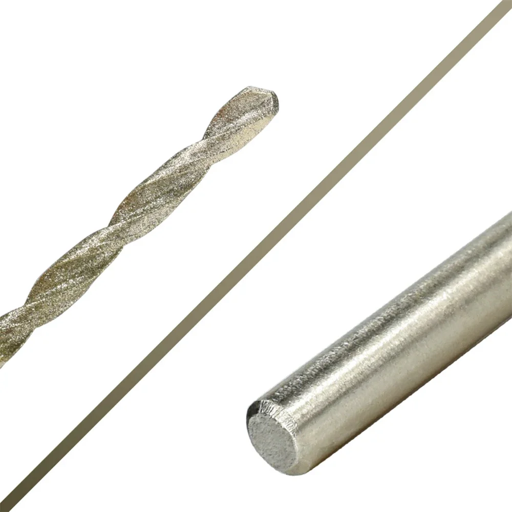 Diamond Coated Twist Drill Bit 0.8-4.0mm Gun   For Glass Tile Stone Hole Cutter