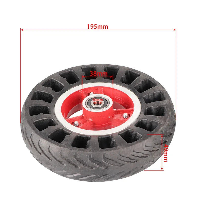 

8 Inch 200x50 solid Tire Wheel Electric Scooter Wheel 200*50 no-Pneumatic Tire with Alloy Rim Wheel Accessories