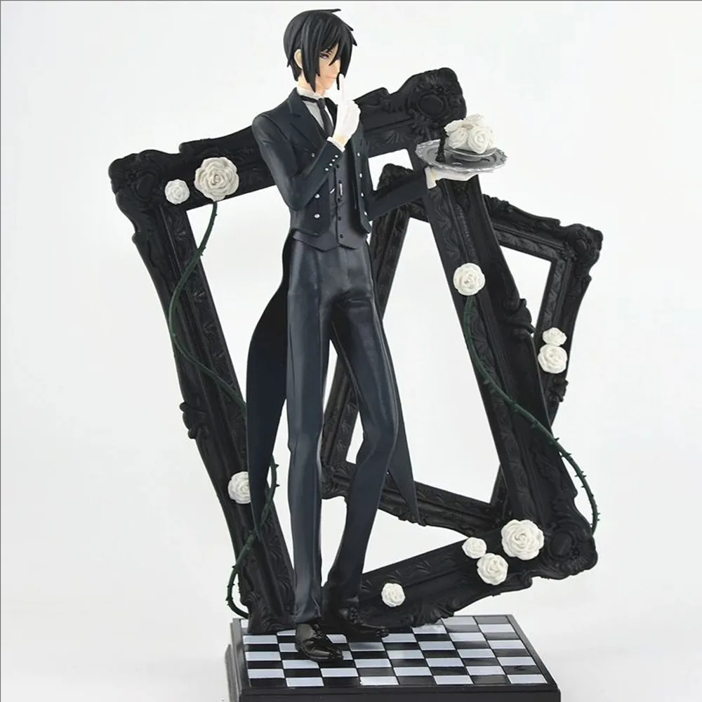 25 cm Sebastian Michaelis Black Butler Libro del circo Animazione Action Figure Modello in PVC Giocattoli Bambole Regalo