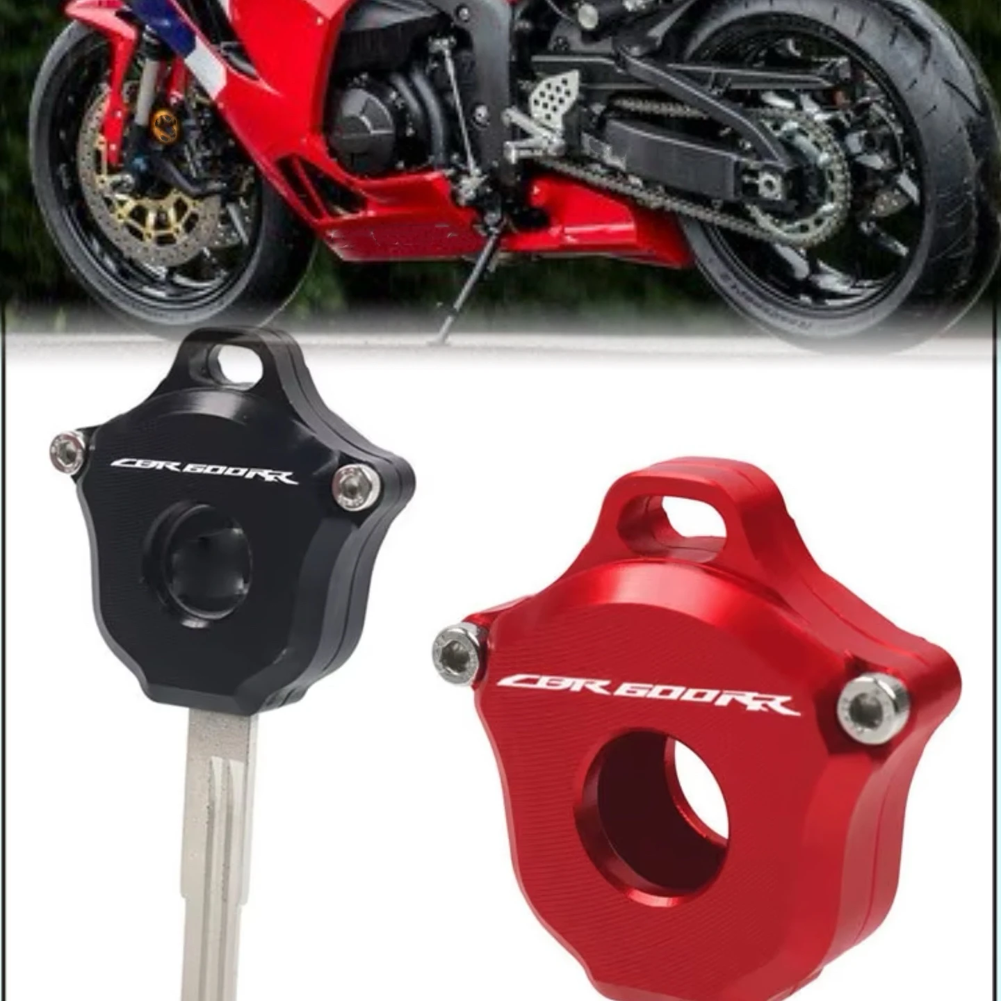 

Motorcycle CNC Key Cover Case Shell Keys Protection Fit For CBR600RR CBR 600 RR CBR 600RR CBR600 Keychain
