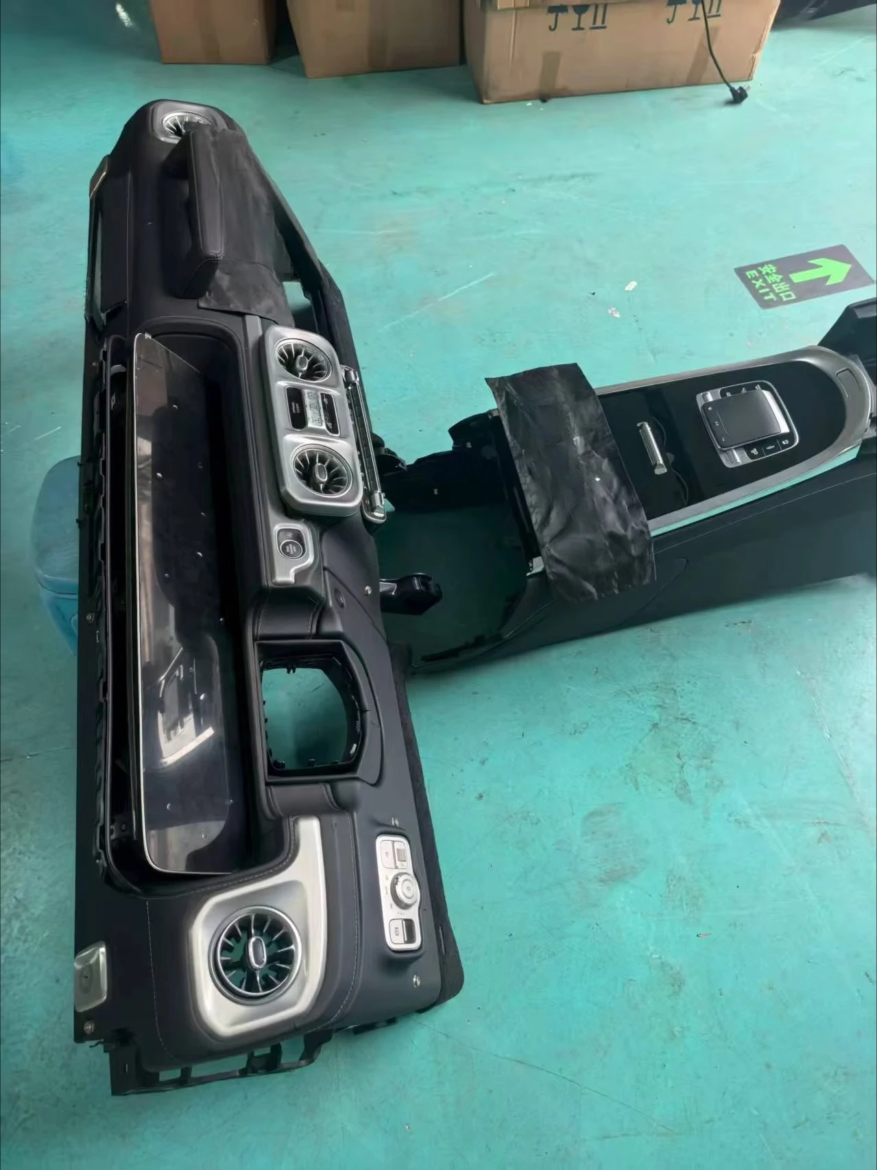 تمت ترقيتها إلى 2025 وحدة التحكم المركزية ومسند الذراع المركزي لسيارة Mercedes Benz G500 G350 G63 G55 G65 2019-2024 #3