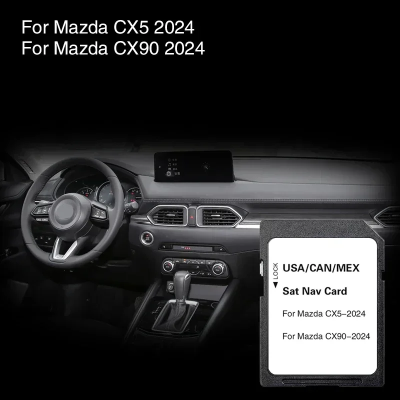 Gps Navigation SD Card For Mazda CX5 CX90 Cover North America Canada Mexico Map Road System Update Version Naving