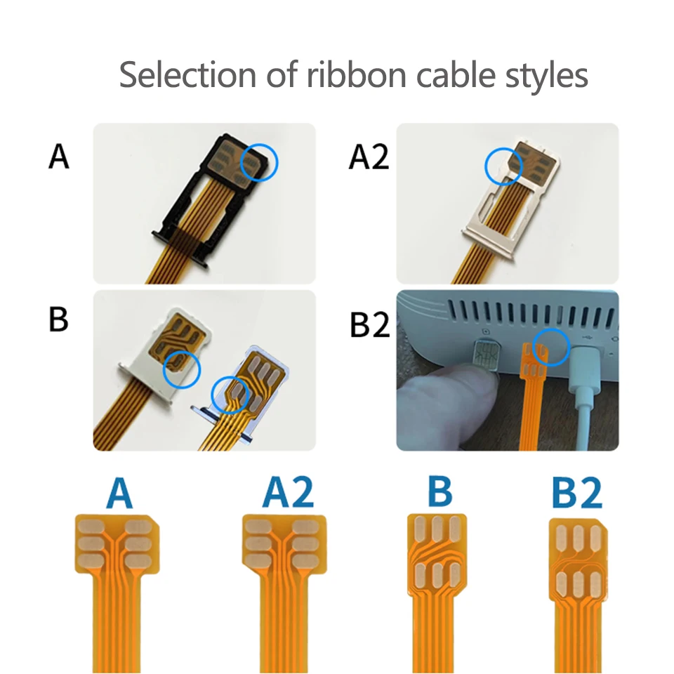 Herramienta de activación de tarjeta IC de teléfono 4 en 1, convertidor de tarjeta Micro SIM, adaptador de extensión de tarjeta Nano SIM FPC, línea de Cable Flexible de 5/15cm